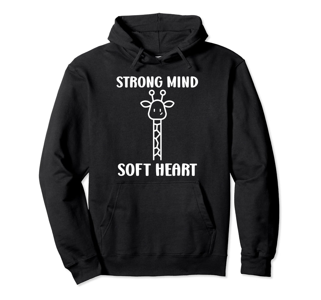 Animal Strong Mind Soft Heart Hoodie - Fun Novelty Design for Adults - T-Shirt, Sweatshirt, Hoodie
