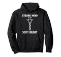 Animal Strong Mind Soft Heart Hoodie - Fun Novelty Design for Adults - T-Shirt, Sweatshirt, Hoodie