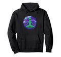 Cartoon Alien Meditating Psychedelic Art Hoodie - Minimalist Print Unisex - T-Shirt, Sweatshirt, Hoodie