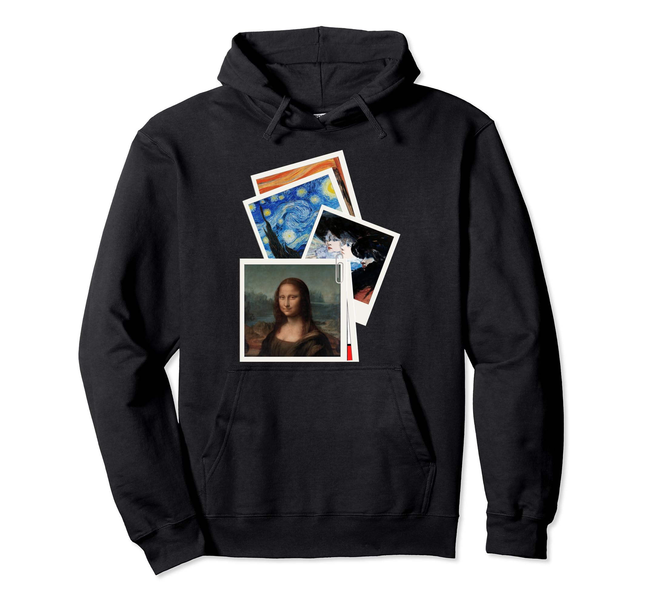 Famous Paintings Instant Camera Frames Hoodie - Novelty Apparel for Adults - T-Shirt, Sweatshirt, Hoodie