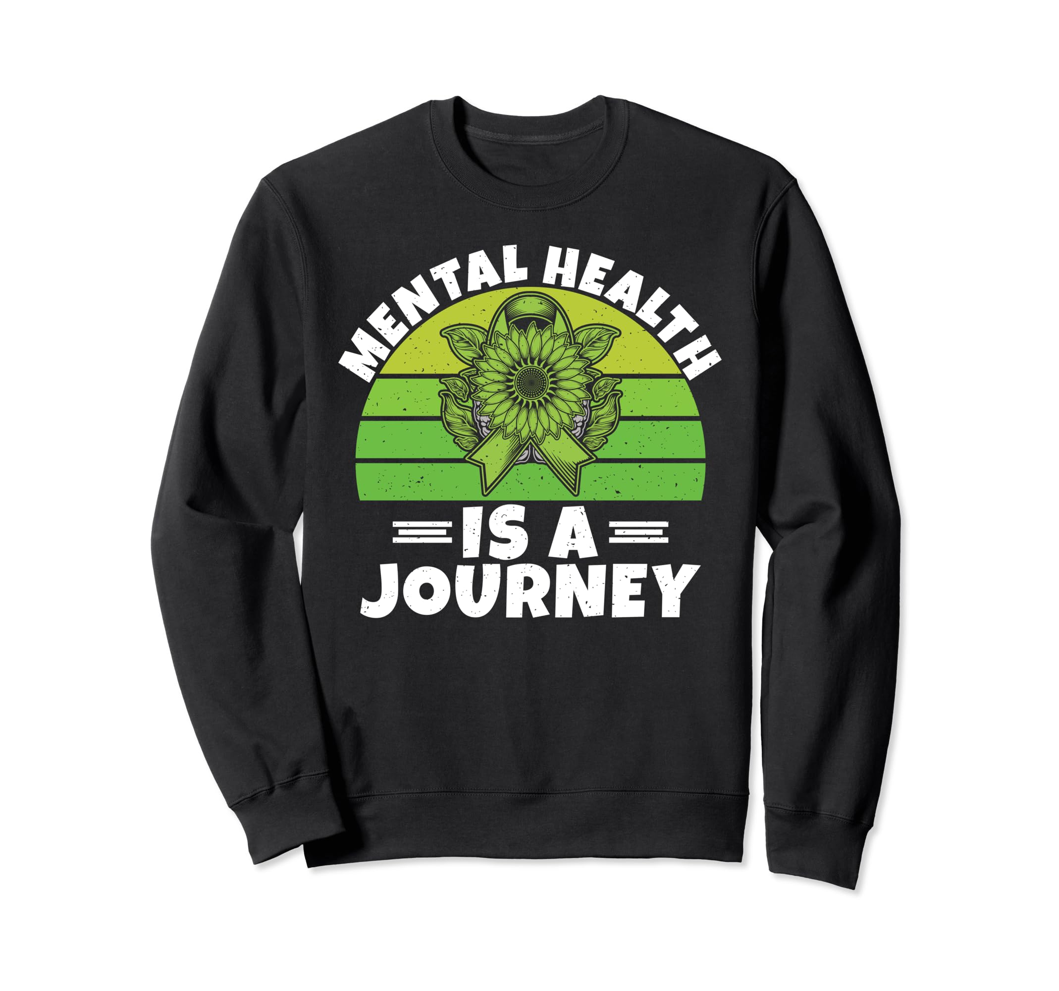 Mental Health Is Journey Mental Health Sweatshirt - Custom Art Print Unisex - T-Shirt, Sweatshirt, Hoodie
