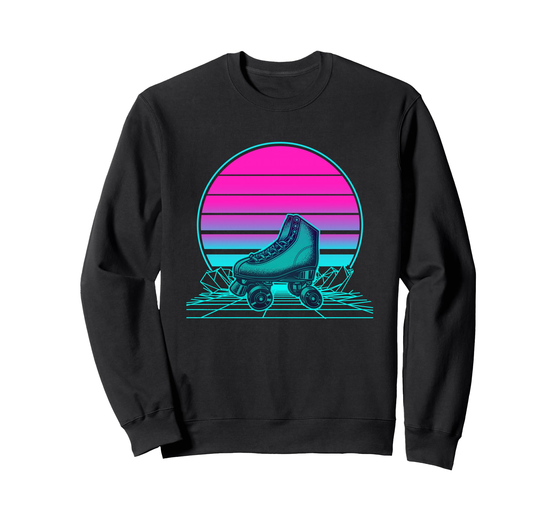 Sunset Roller Skate Sweatshirt - Casual Everyday Wear Unisex - T-Shirt, Sweatshirt, Hoodie