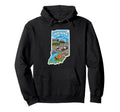 Indiana Pride Race Car Lover Colorful Hoodie - Minimalist Print Unisex - T-Shirt, Sweatshirt, Hoodie