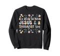 Jesus Mental Health Therapist Sweatshirt - Minimalist Print Men Women - T-Shirt, Sweatshirt, Hoodie