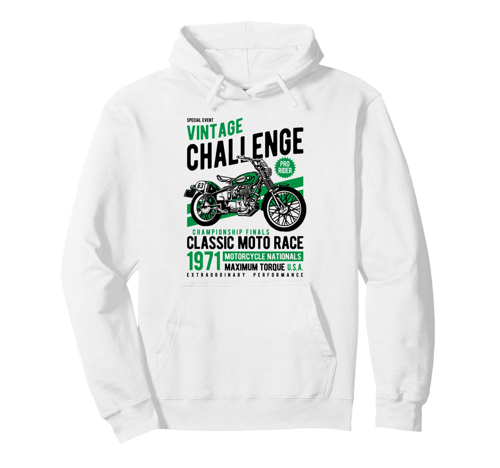 Challenge Motorcycle Race Hoodie - Unique Graphic for Adults - T-Shirt, Sweatshirt, Hoodie