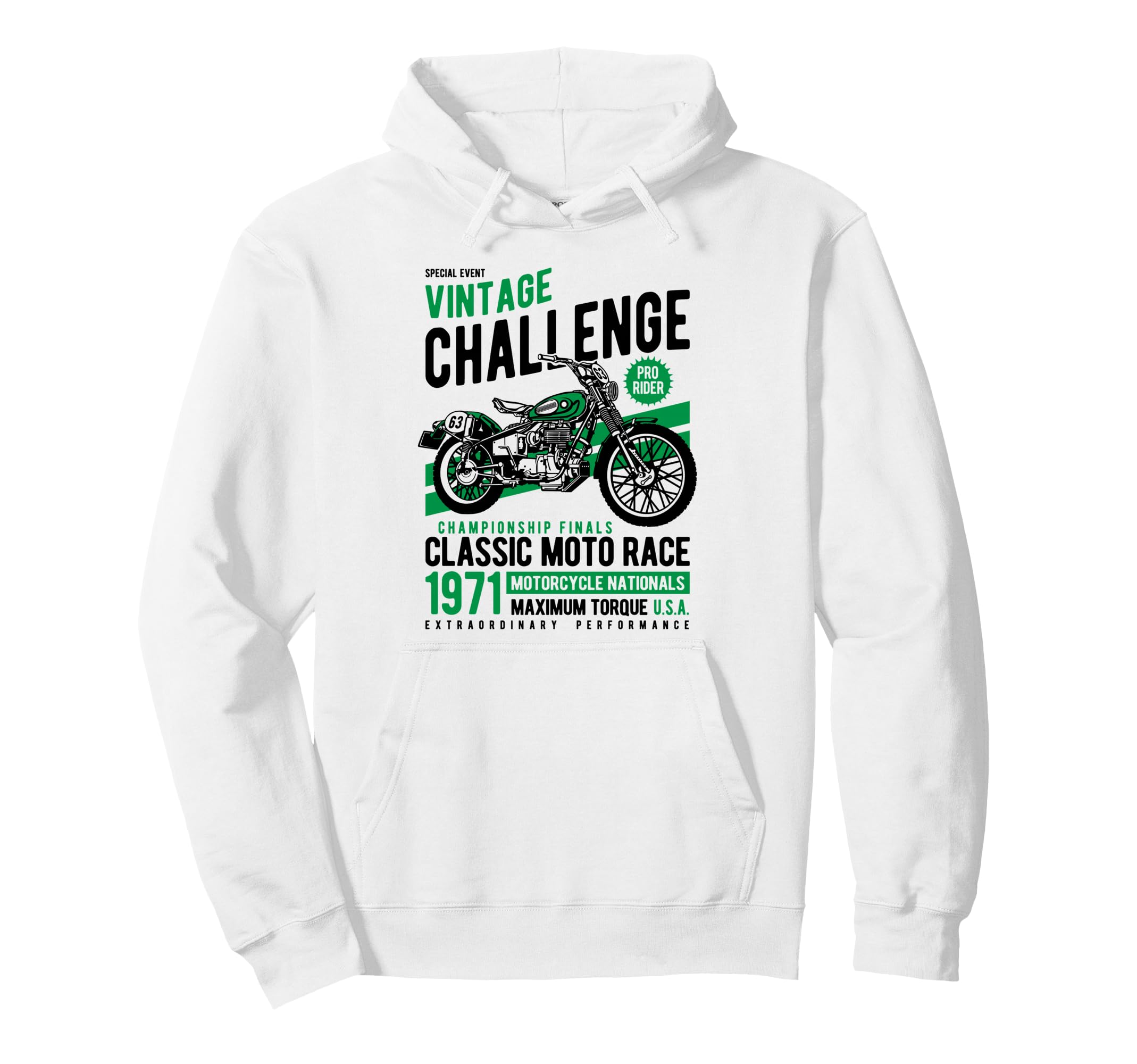 Challenge Motorcycle Race Hoodie - Unique Graphic for Adults - T-Shirt, Sweatshirt, Hoodie