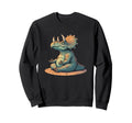 Meditation Triceratops Yoga Pose Sweatshirt - Streetwear Style Unisex - T-Shirt, Sweatshirt, Hoodie