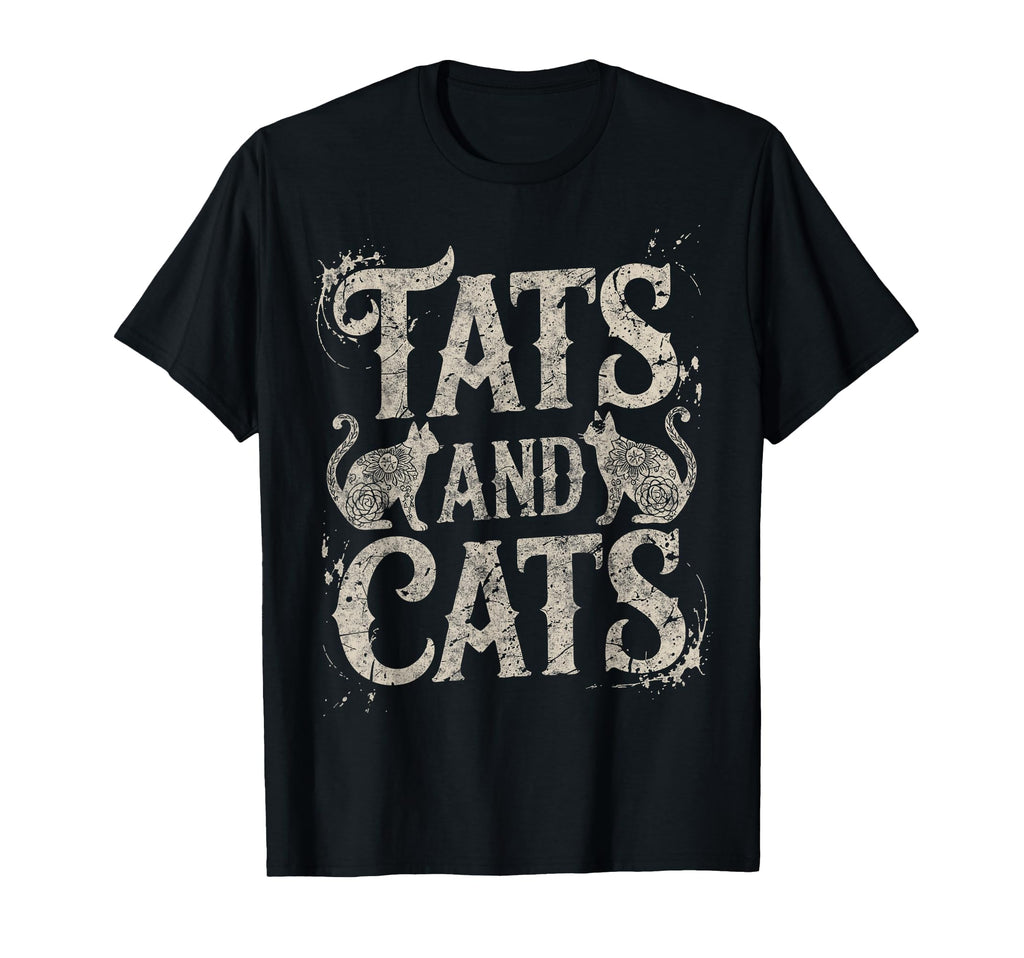 Tats And Cats Old School Tattoo T-Shirt - Streetwear Style Men Women - T-Shirt, Sweatshirt, Hoodie