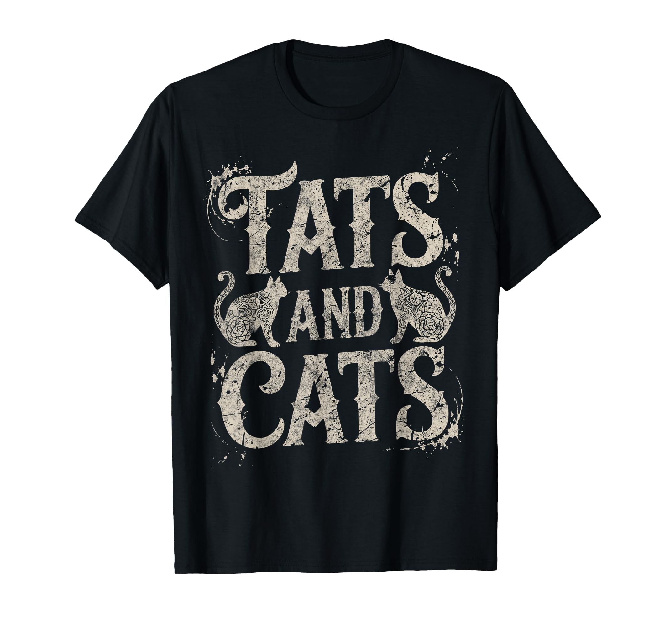 Tats And Cats Old School Tattoo T-Shirt - Streetwear Style Men Women - T-Shirt, Sweatshirt, Hoodie