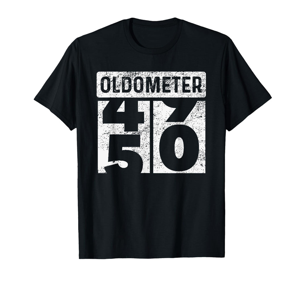 Oldometer Odometer Funny 50Th Birthday T-Shirt - Unique Graphic for Adults - T-Shirt, Sweatshirt, Hoodie