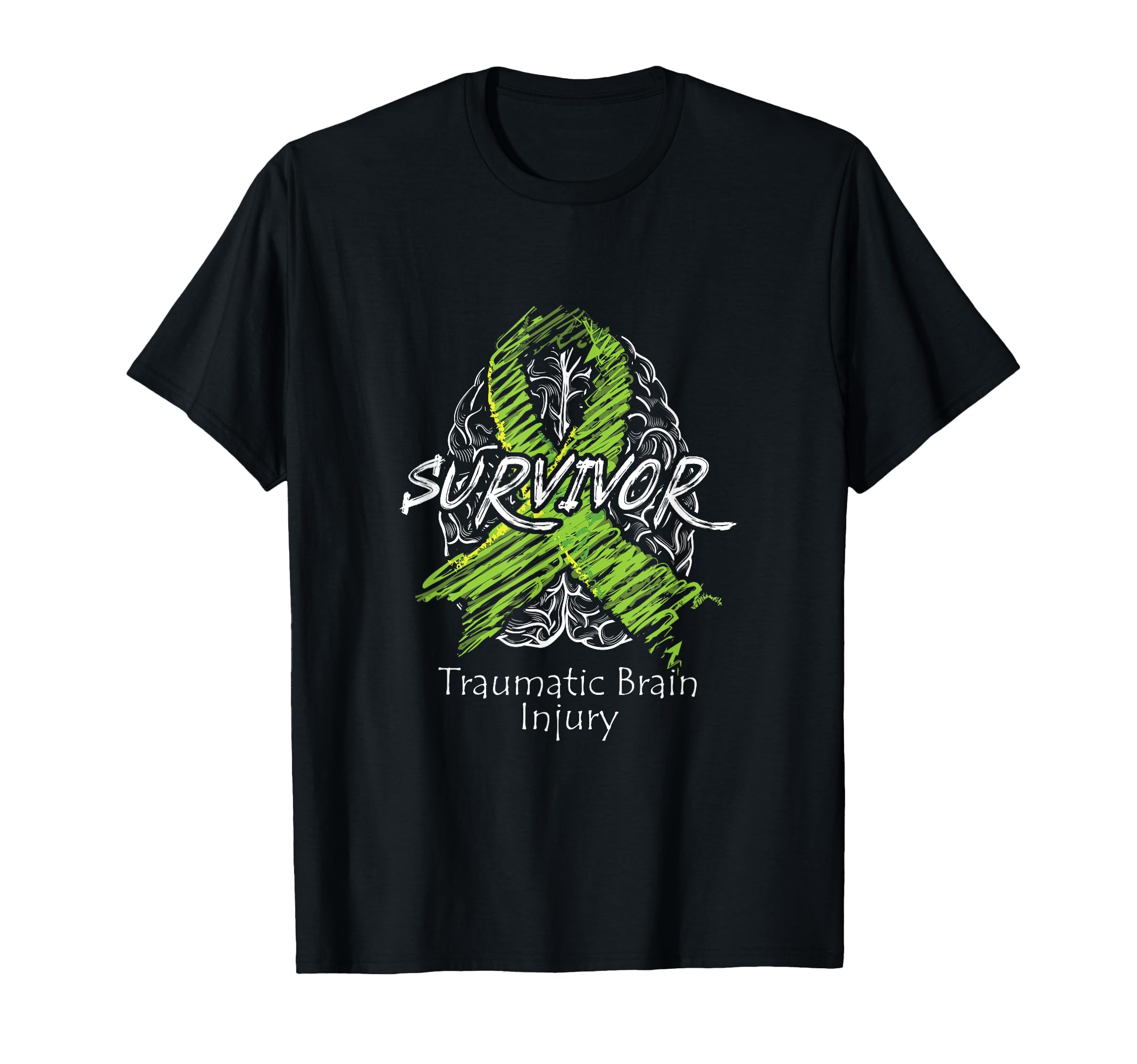Survivor Traumatic Brain Injury Mental T-Shirt - Trendy Graphic Unisex - T-Shirt, Sweatshirt, Hoodie