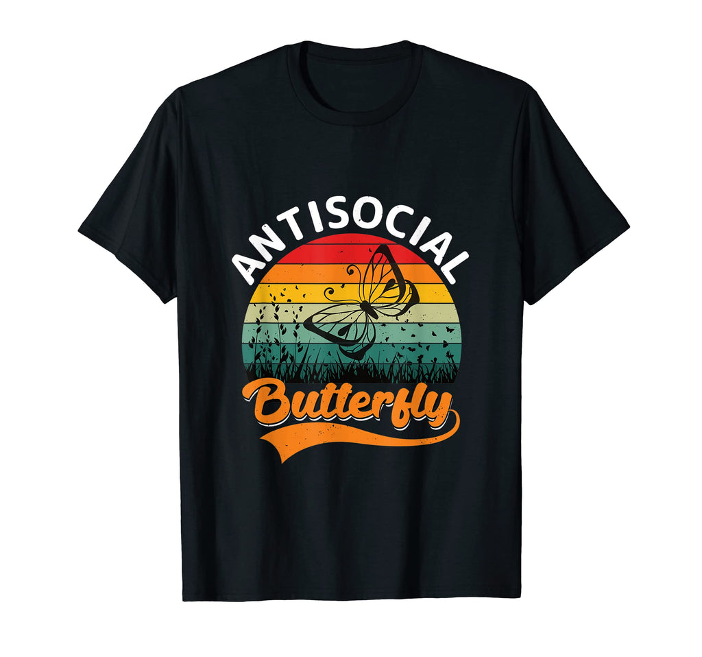 Clever Antisocial Butterfly Her T-Shirt - Trendy Graphic Unisex - T-Shirt, Sweatshirt, Hoodie