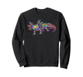 Groovy Axolotl Hippy Colorful Sweatshirt - Custom Art Print Men Women - T-Shirt, Sweatshirt, Hoodie