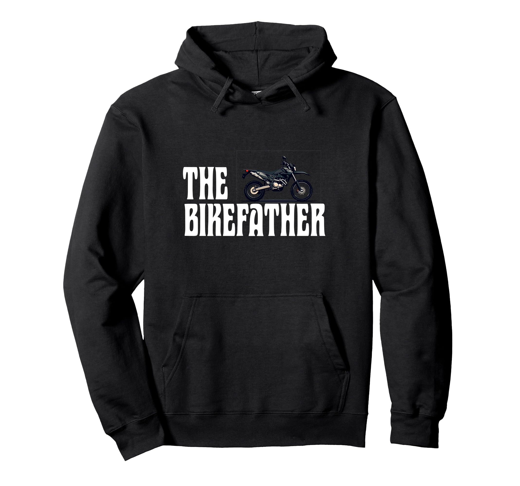 Biker Biker Dad Bikefather Funny Motorcross Hoodie - Unique Graphic Unisex - T-Shirt, Sweatshirt, Hoodie