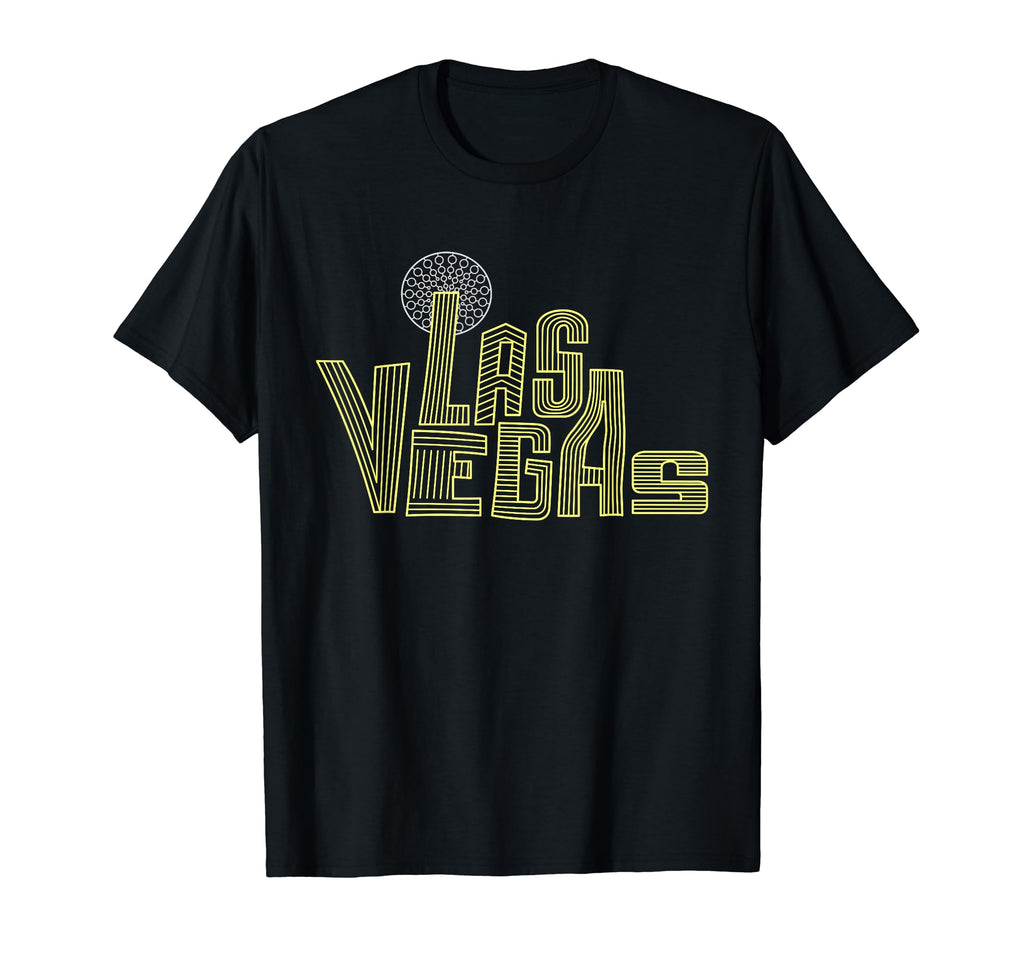 Funny Las Vegas Yellow Typography T-Shirt - Fun Novelty Design Men Women - T-Shirt, Sweatshirt, Hoodie