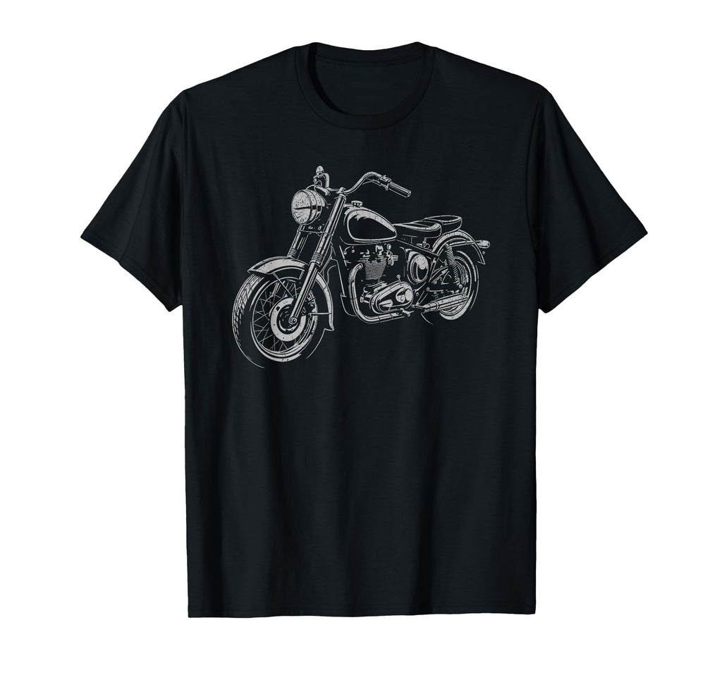 Cruiser Motorcycle Motorbike Distressed T-Shirt - Unique Graphic Unisex - T-Shirt, Sweatshirt, Hoodie
