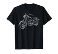 Cruiser Motorcycle Motorbike Distressed T-Shirt - Unique Graphic Unisex - T-Shirt, Sweatshirt, Hoodie