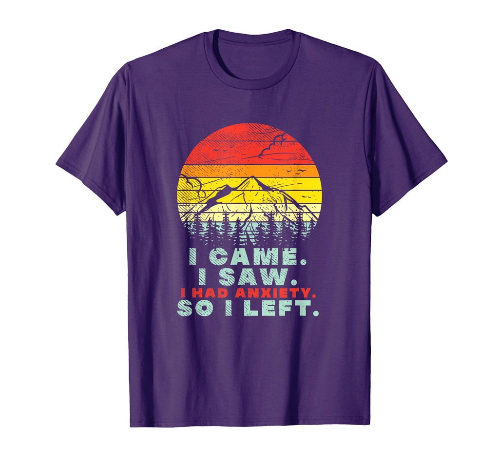 I Had Anxiety Sunset Hiking Funny T-Shirt - Aesthetic Graphic Unisex - T-Shirt, Sweatshirt, Hoodie