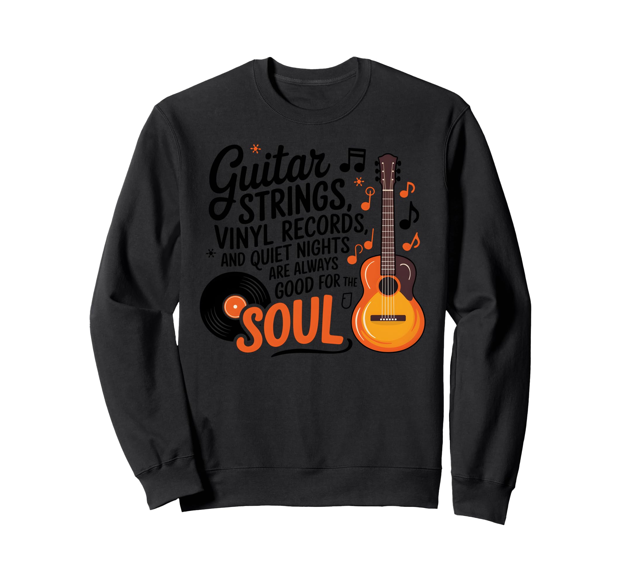 Guitar Strings Vinyl Records Acoustic Sweatshirt - Streetwear Style Unisex - T-Shirt, Sweatshirt, Hoodie