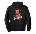 Bad Energy Sassy Devil Pinup Cartoon Hoodie - Custom Art Print Men Women - T-Shirt, Sweatshirt, Hoodie