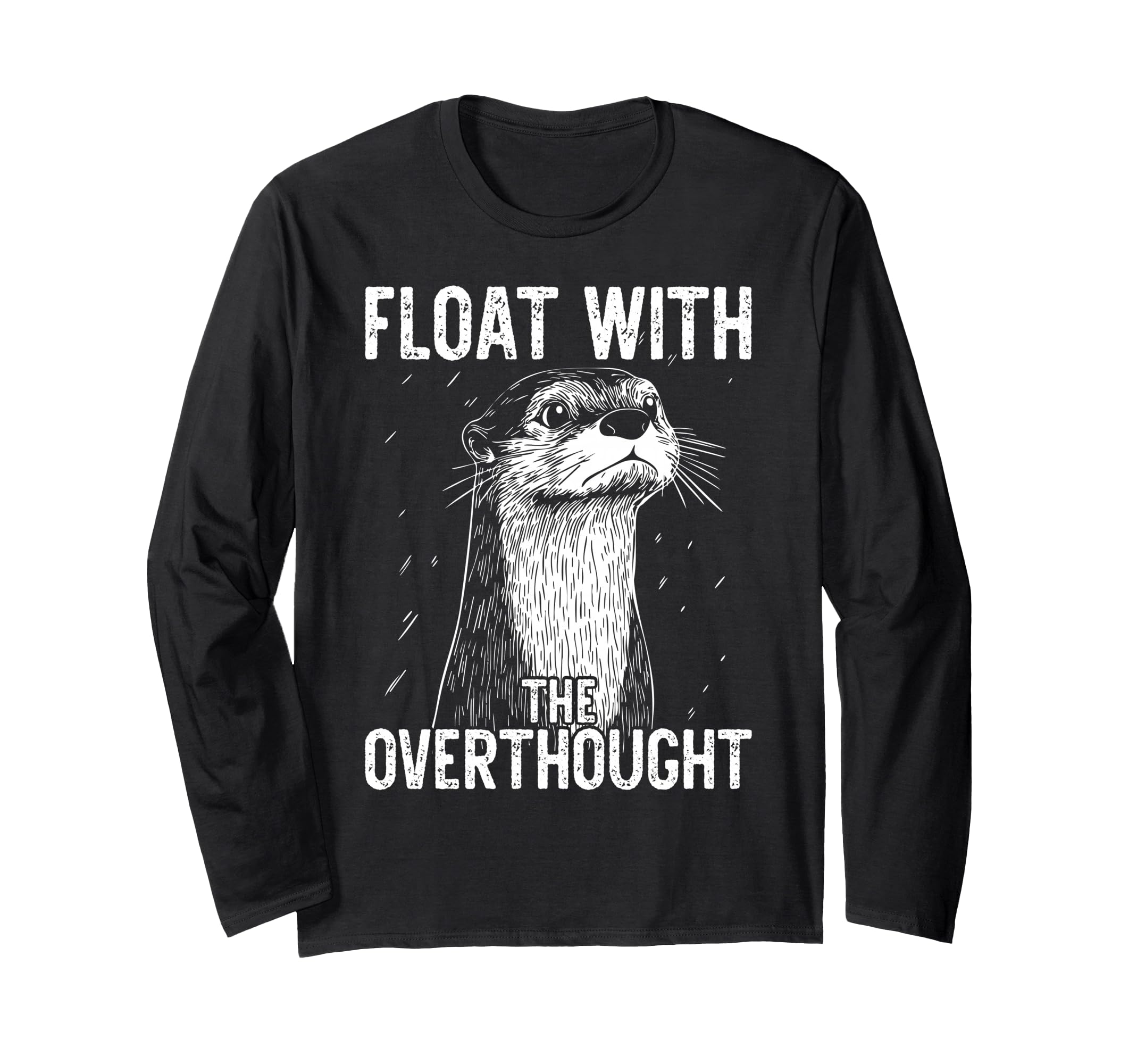 Thoughtful Otter Overthinkers Rest T-Shirt - Graphic Print for Adults - T-Shirt, Sweatshirt, Hoodie