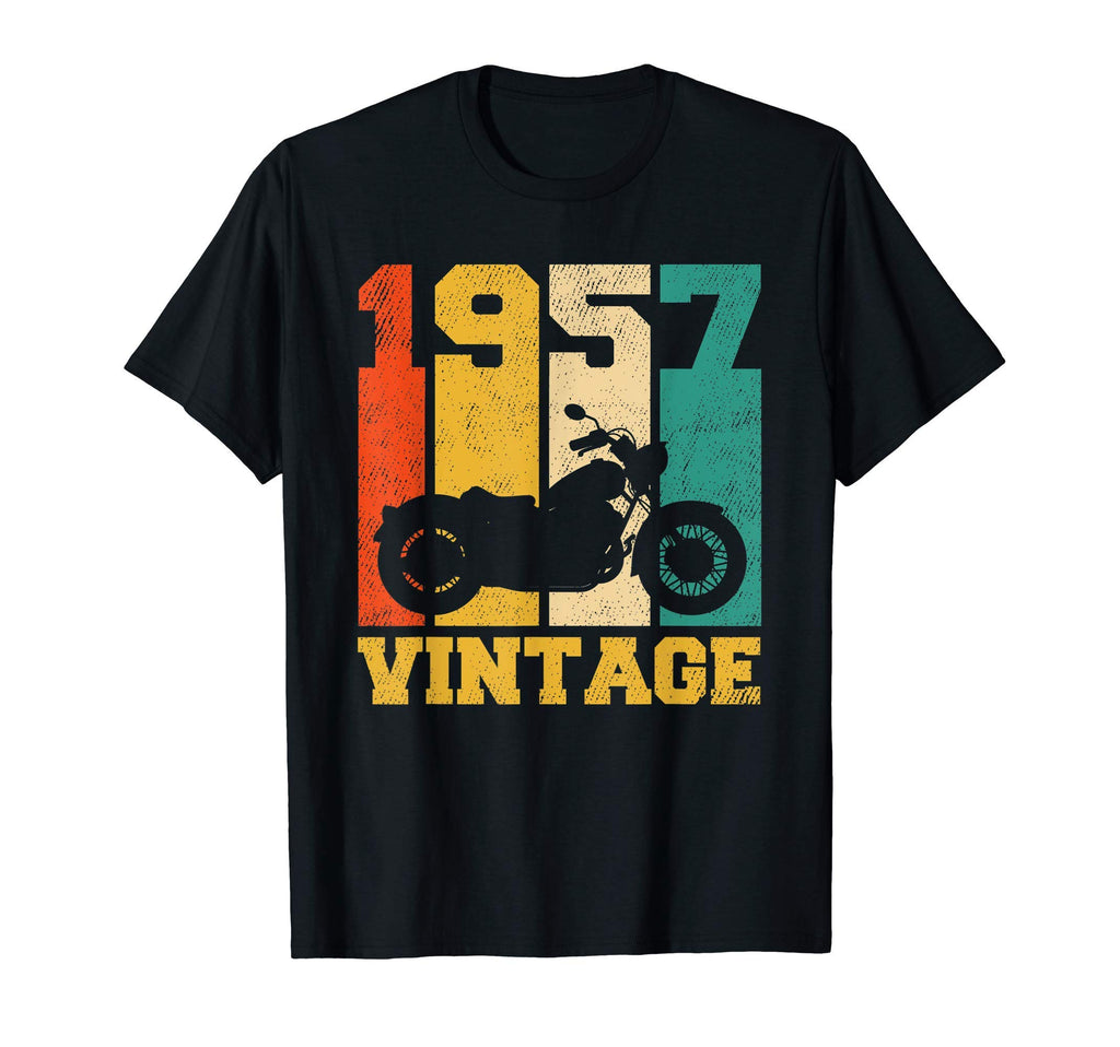64 Years Old Gifts 1957 Motorcycle T-Shirt - Casual Everyday Wear Unisex - T-Shirt, Sweatshirt, Hoodie