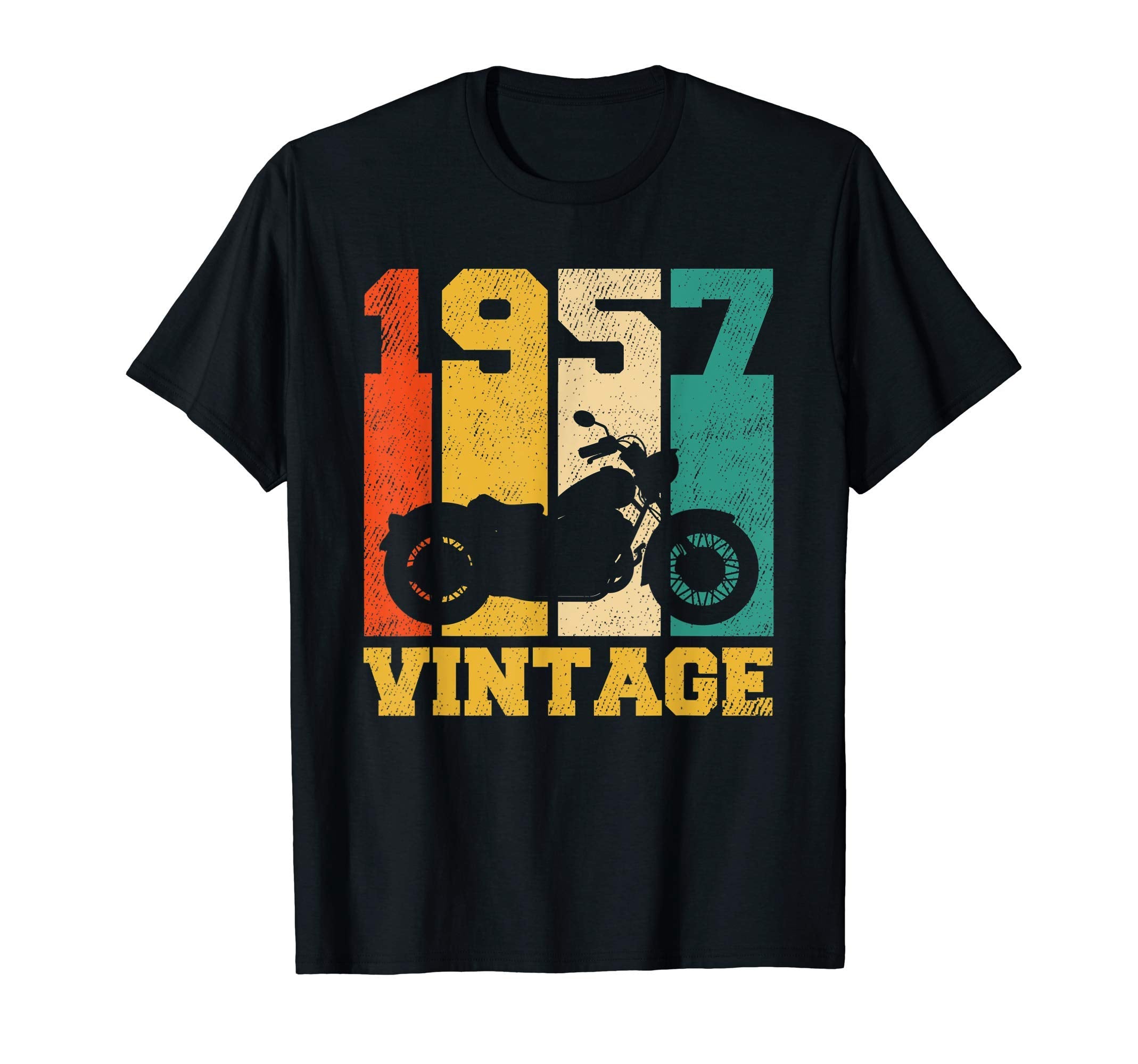 64 Years Old Gifts 1957 Motorcycle T-Shirt - Casual Everyday Wear Unisex - T-Shirt, Sweatshirt, Hoodie