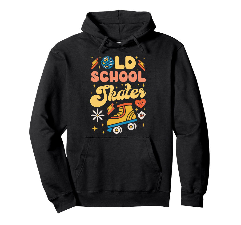 Roller Skating Skate 1970S Old School Skater Hoodie - Unique Graphic Unisex - T-Shirt, Sweatshirt, Hoodie