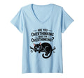 Womens Funny Anxiety Overthinking Cat T-Shirt - Minimalist Print Unisex - T-Shirt, Sweatshirt, Hoodie