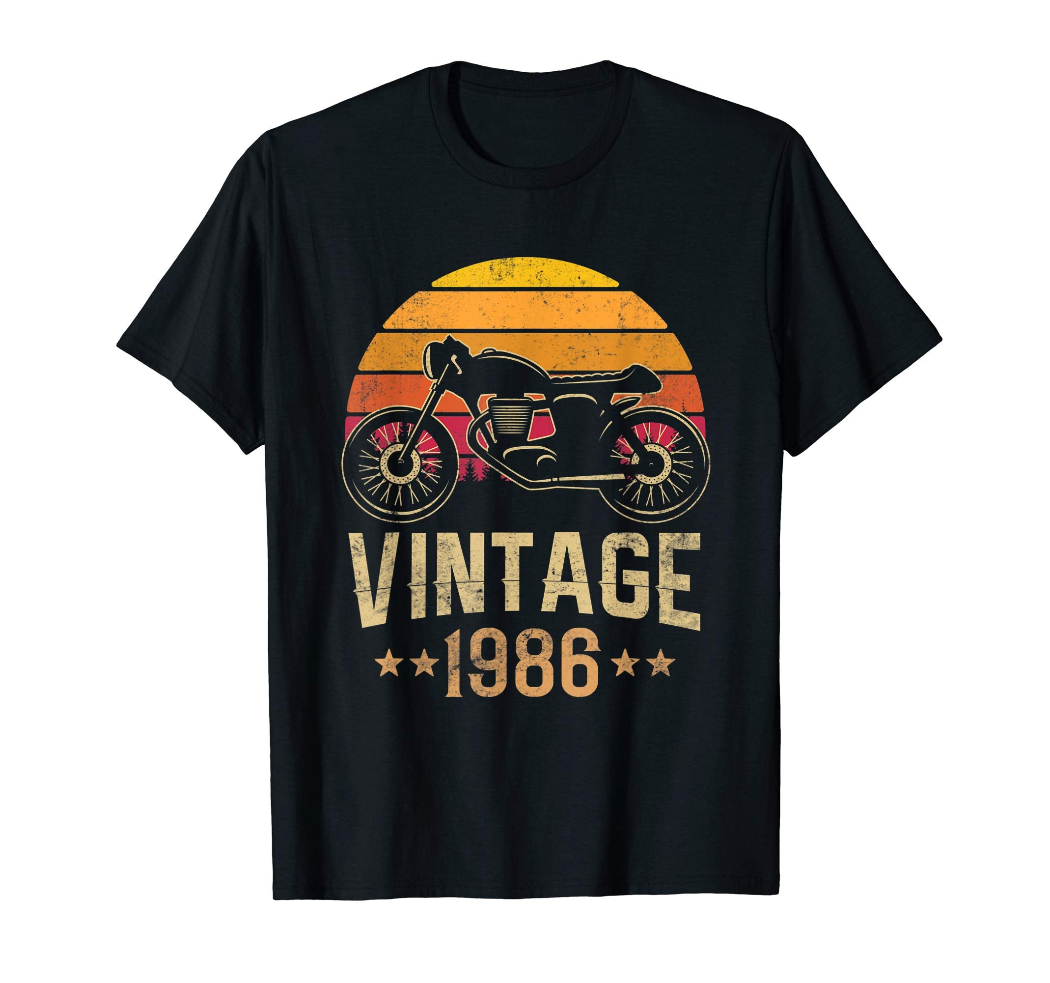 1986 Cafe Racer Motorcycle 34Th T-Shirt - Trendy Graphic Men Women - T-Shirt, Sweatshirt, Hoodie