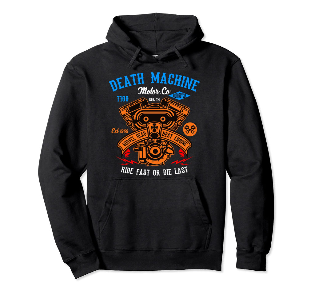 Motorcycle Bike Engine Mechanics Gift Hoodie - Streetwear Style Men Women - T-Shirt, Sweatshirt, Hoodie