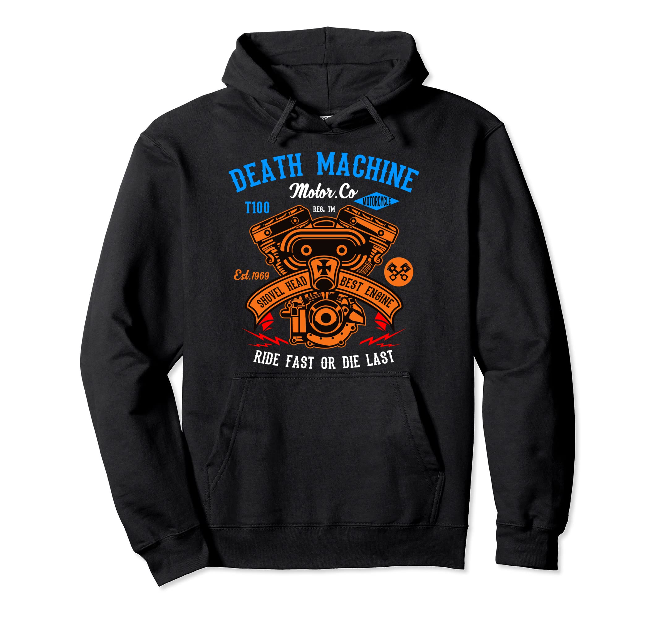 Motorcycle Bike Engine Mechanics Gift Hoodie - Streetwear Style Men Women - T-Shirt, Sweatshirt, Hoodie