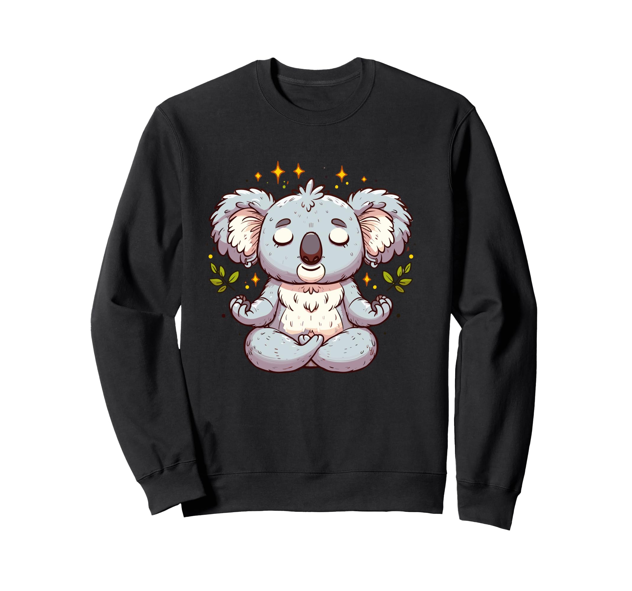 Meditation Koala Yoga Pose Sweatshirt - Minimalist Print for Adults - T-Shirt, Sweatshirt, Hoodie