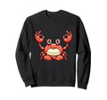 Meditation Crab Yoga Pose Relaxing Sweatshirt - Unique Graphic Men Women - T-Shirt, Sweatshirt, Hoodie