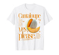 Cantaloupe Yes Please Fruit T-Shirt - Minimalist Print Men Women - T-Shirt, Sweatshirt, Hoodie
