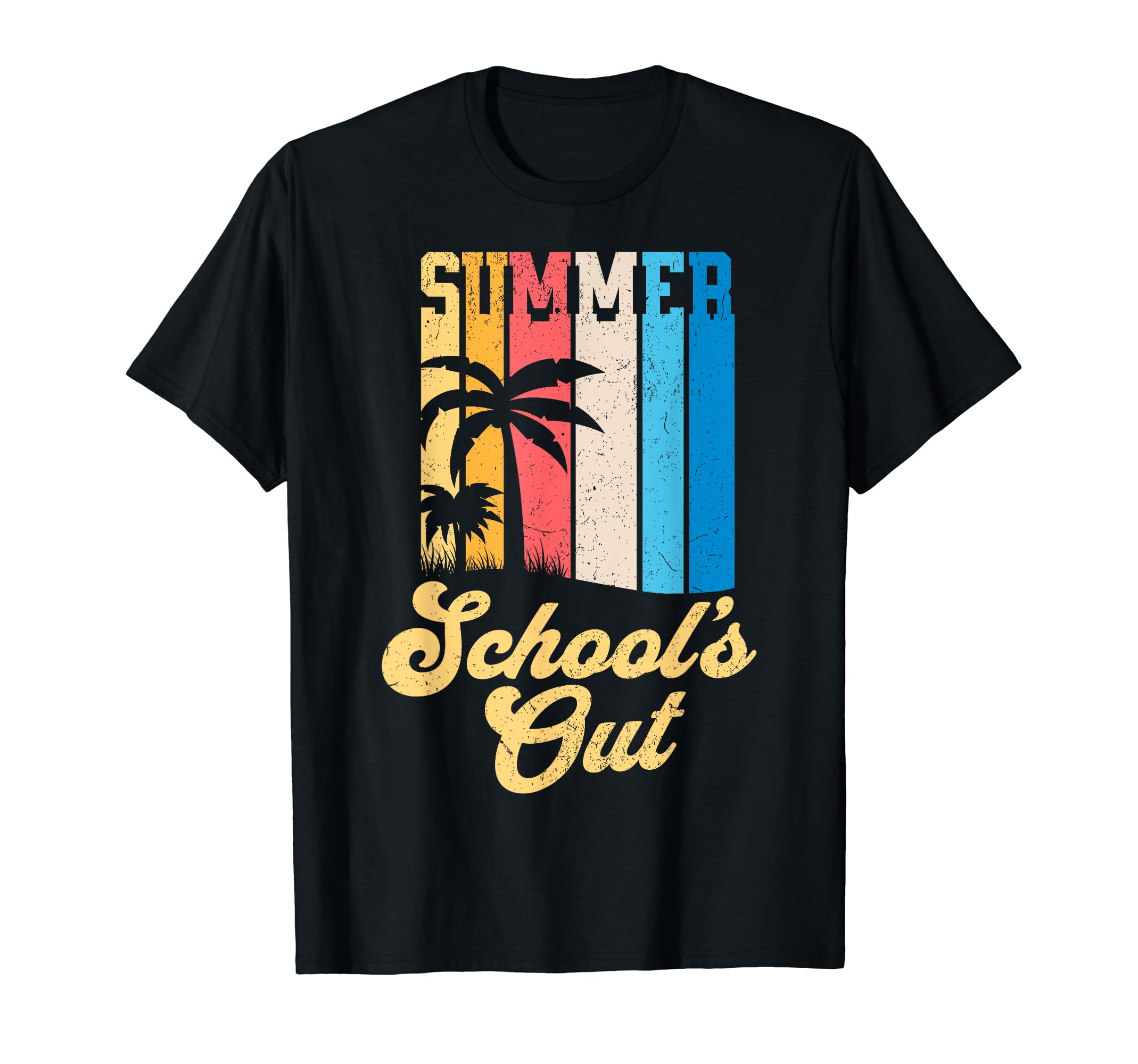 Sunset Schools Out Summer Last Day T-Shirt - Aesthetic Graphic Men Women - T-Shirt, Sweatshirt, Hoodie