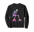 Roller Skates Funny Skeleton Sweatshirt - Novelty Apparel for Adults - T-Shirt, Sweatshirt, Hoodie