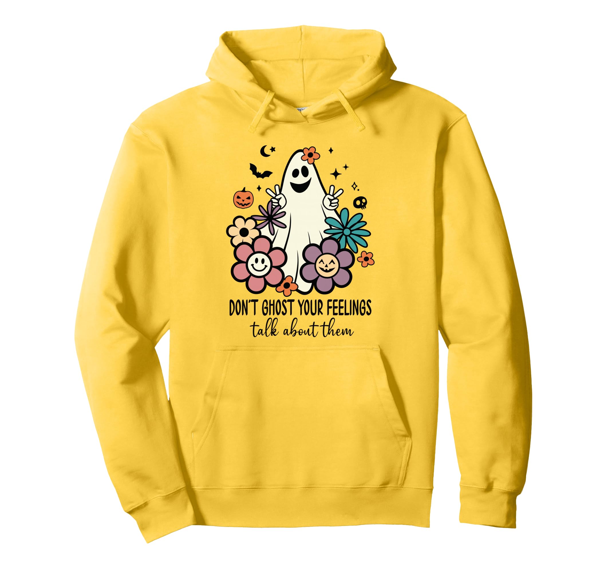 Dont Ghost Your Feelings Halloween Hoodie - Unique Graphic for Adults - T-Shirt, Sweatshirt, Hoodie