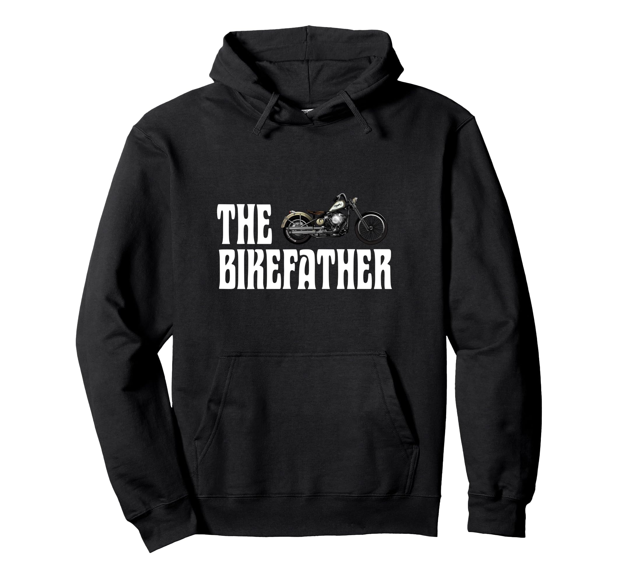 Biker Bikefather Biker Dad Funny Hoodie - Minimalist Print for Adults - T-Shirt, Sweatshirt, Hoodie