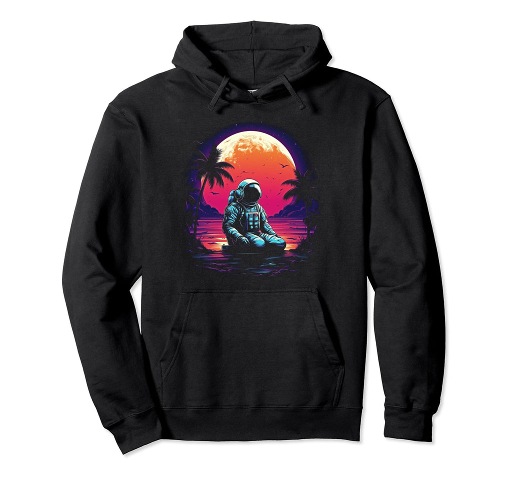 Synthwave Astronaut Cyberpunk 80S Sci Fi 35 Hoodie - Unique Graphic Unisex - T-Shirt, Sweatshirt, Hoodie