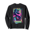 Okayama City Synthwave 80S Koi Carp Sweatshirt - Trendy Graphic for Adults - T-Shirt, Sweatshirt, Hoodie