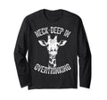 Funny Giraffe Tall Overthinkers T-Shirt - Casual Everyday Wear Unisex - T-Shirt, Sweatshirt, Hoodie