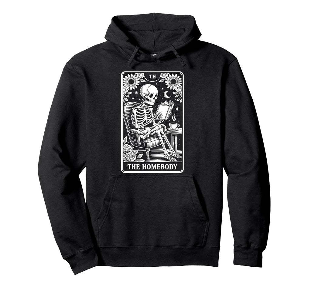 Homebody Tarot Indoorsy Antisocial Hoodie - Fun Novelty Design for Adults - T-Shirt, Sweatshirt, Hoodie