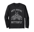 Anti Social Butterfly Introvert T-Shirt - Custom Art Print Men Women - T-Shirt, Sweatshirt, Hoodie