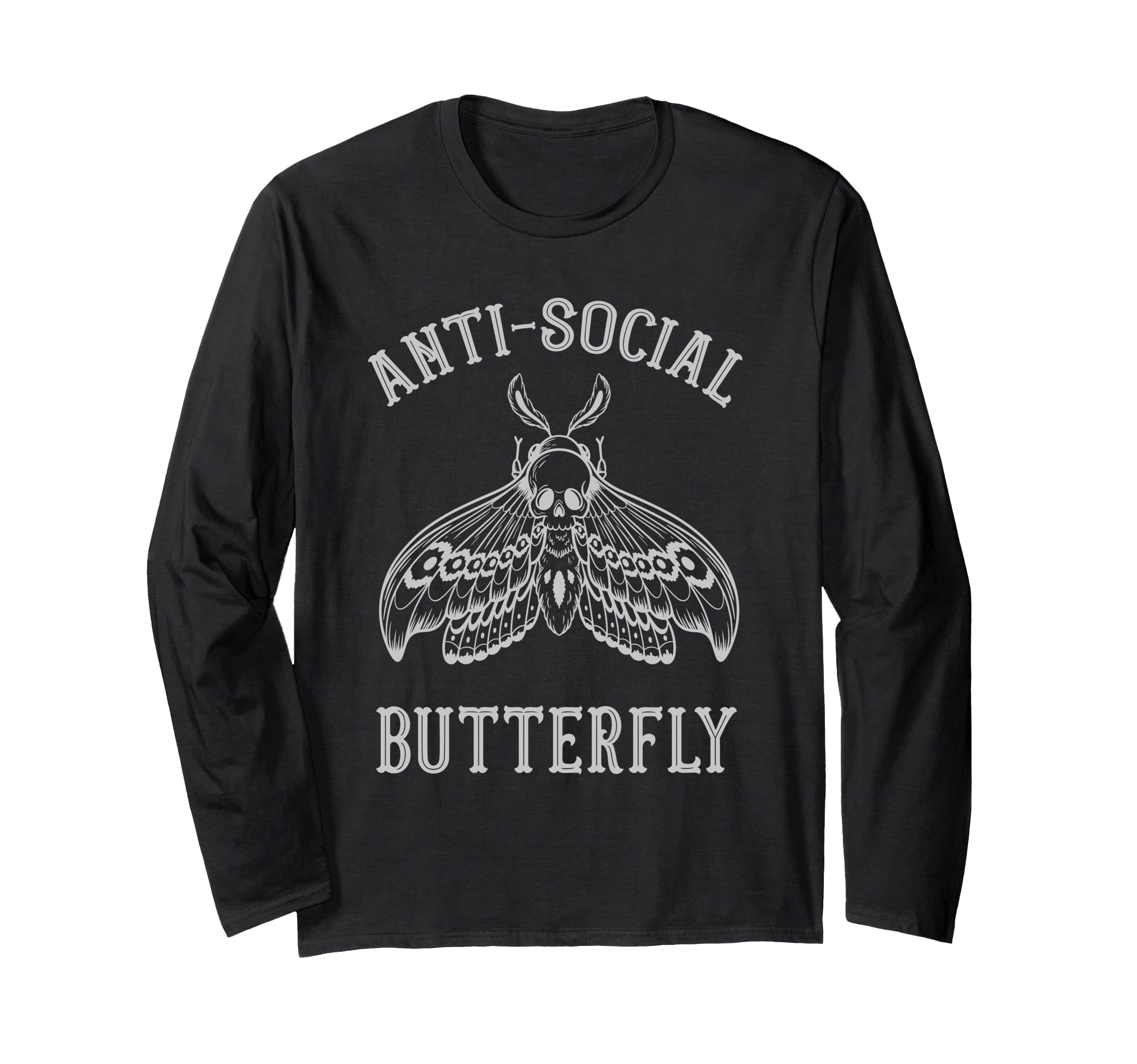 Anti Social Butterfly Introvert T-Shirt - Custom Art Print Men Women - T-Shirt, Sweatshirt, Hoodie