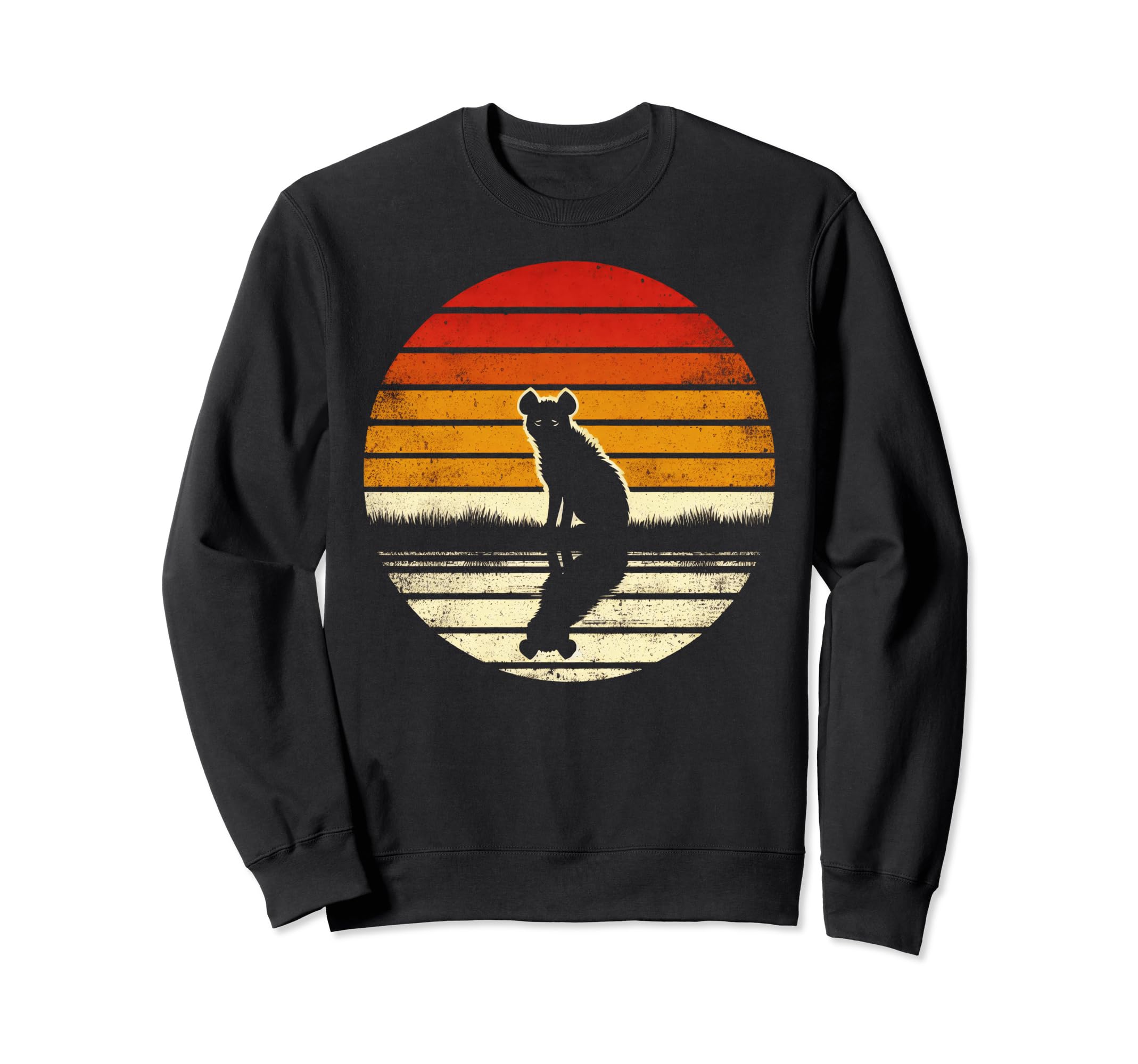 Hyena Sunset Safari 70S Sweatshirt - Custom Art Print Men Women - T-Shirt, Sweatshirt, Hoodie