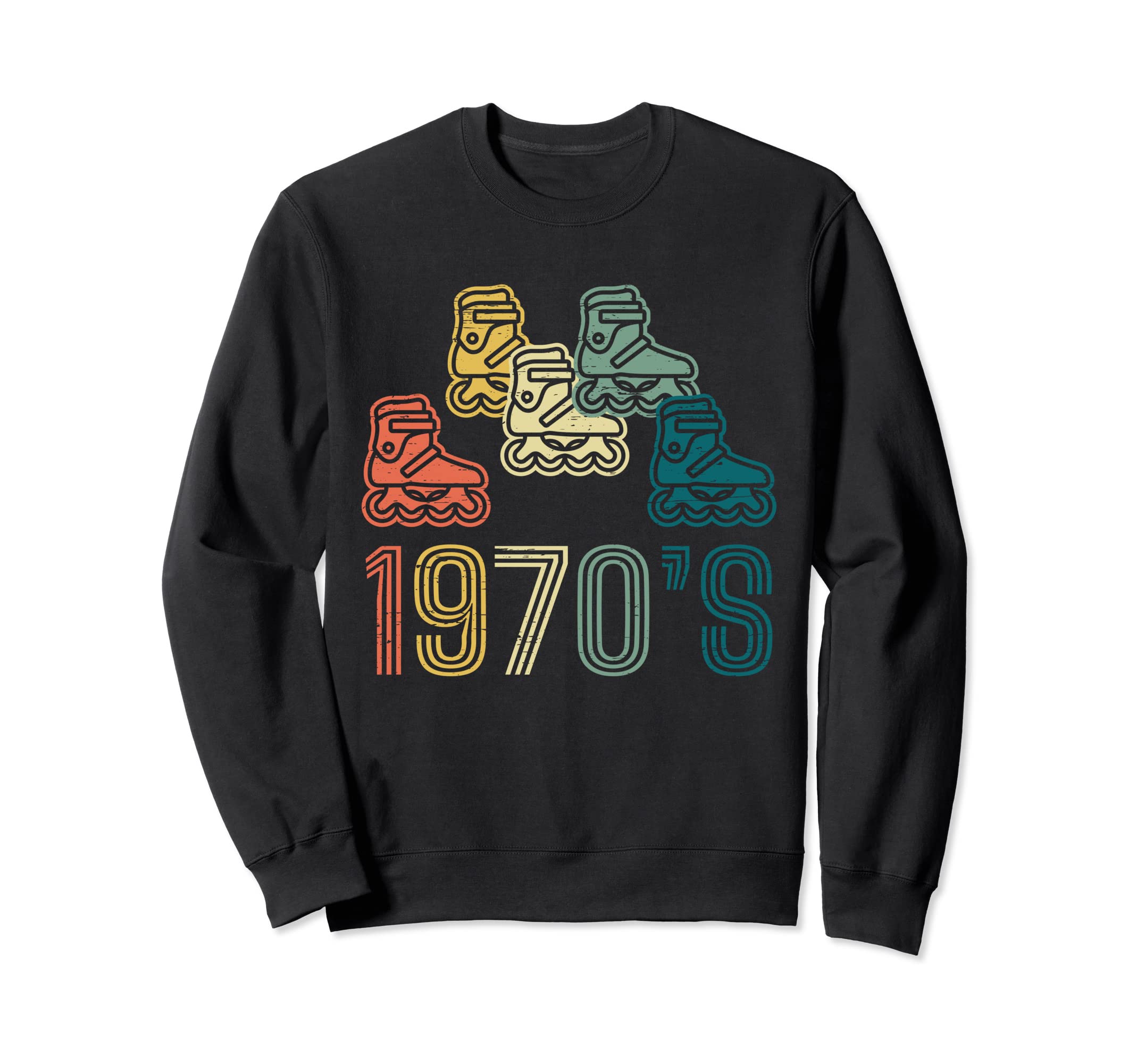 Roller Skate 70S 70S Sweatshirt - Casual Everyday Wear Unisex - T-Shirt, Sweatshirt, Hoodie
