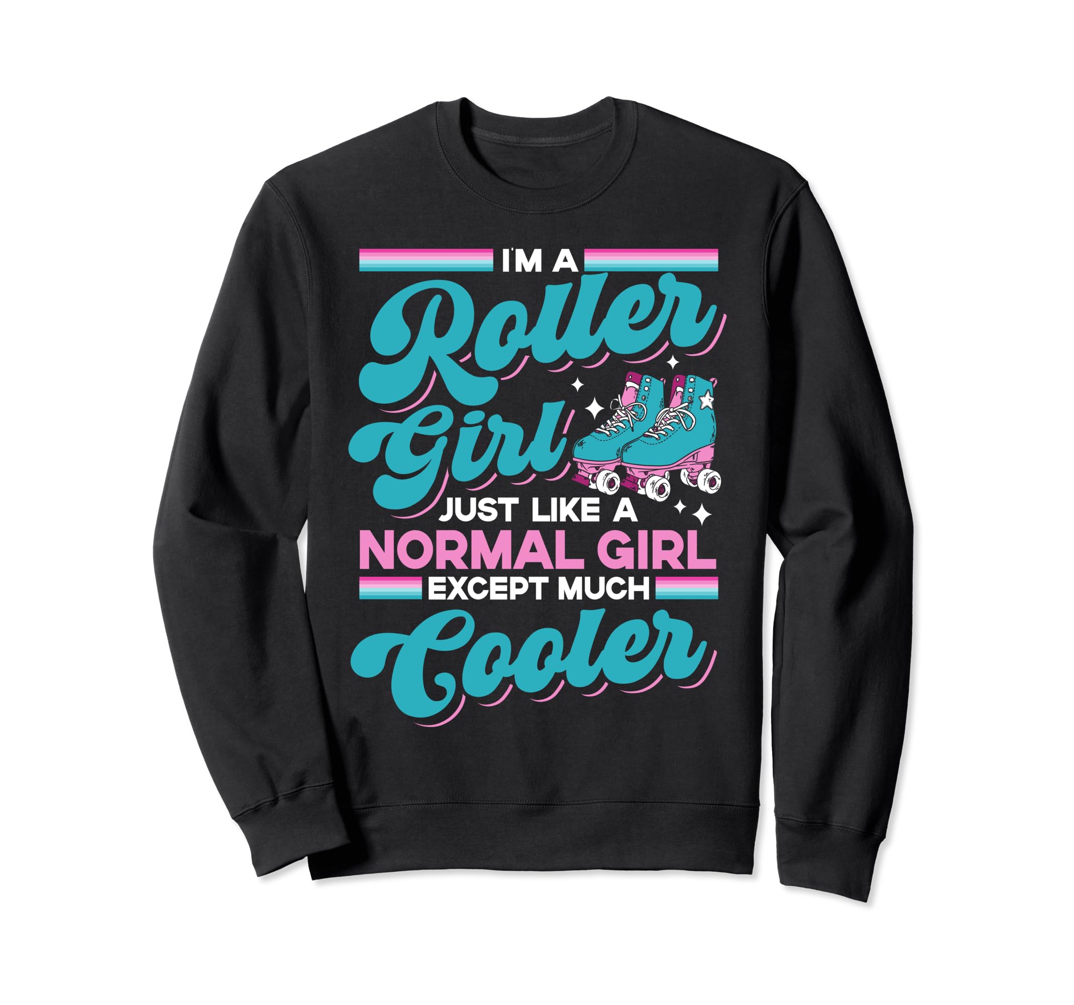 Roller Skating Skate 1970S Roller Sweatshirt - Novelty Apparel for Adults - T-Shirt, Sweatshirt, Hoodie