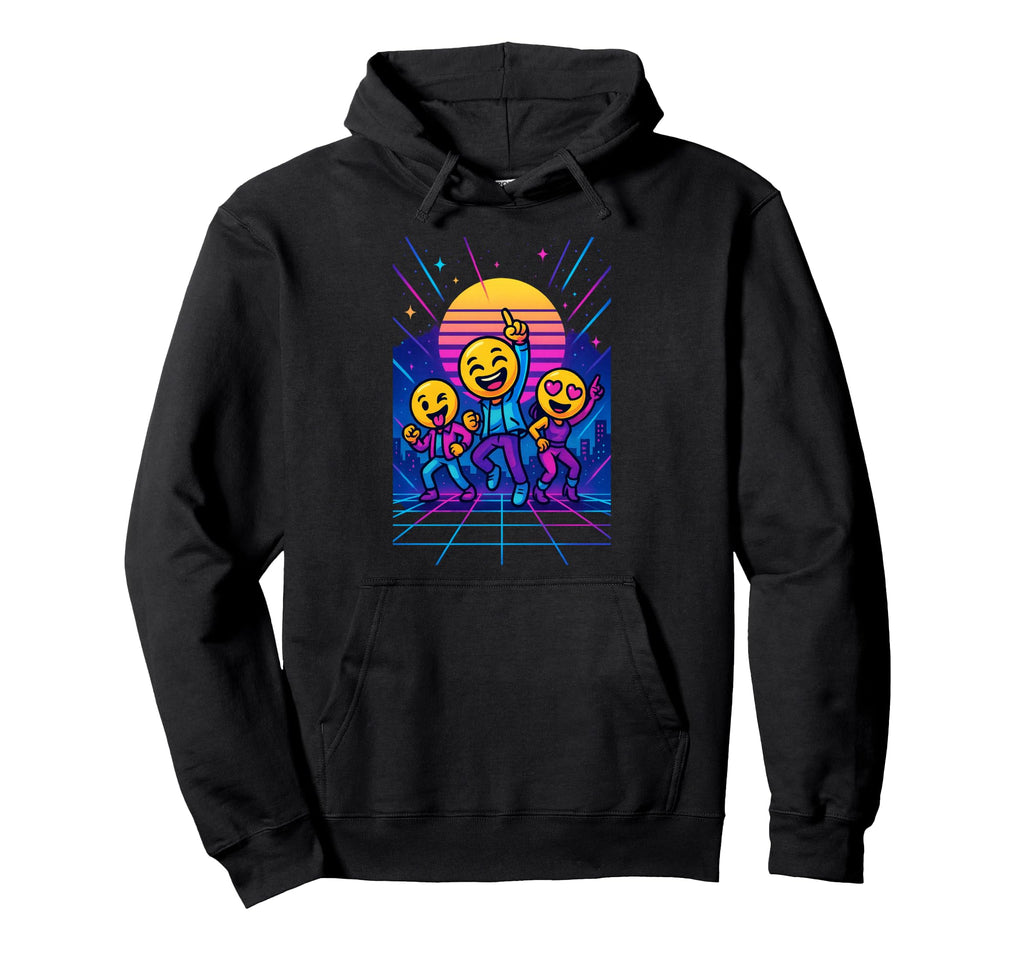 80S Synthwave Hoodie - Trendy Graphic Unisex - T-Shirt, Sweatshirt, Hoodie