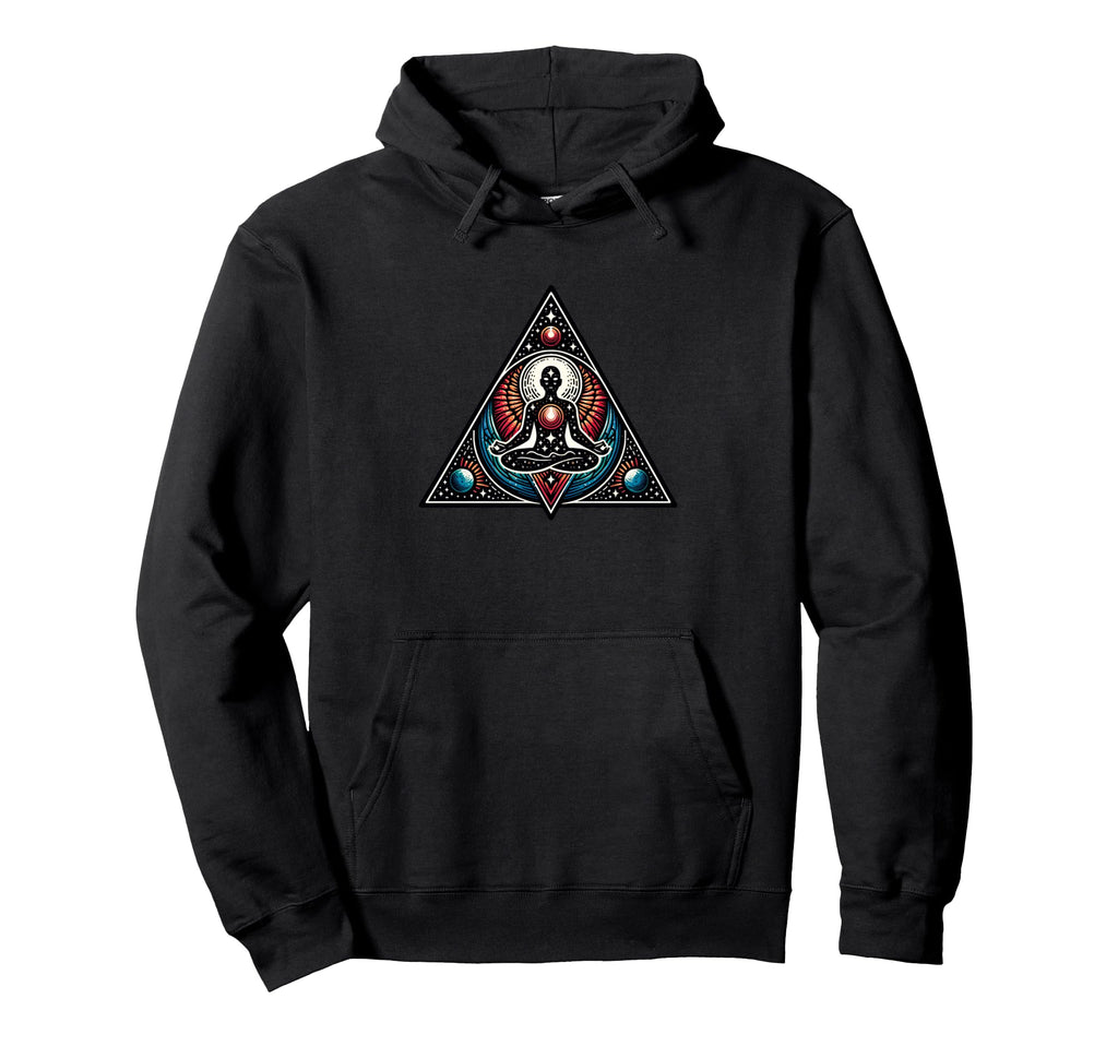 Cosmic Meditation Art Mindfulness Hoodie - Custom Art Print Men Women - T-Shirt, Sweatshirt, Hoodie